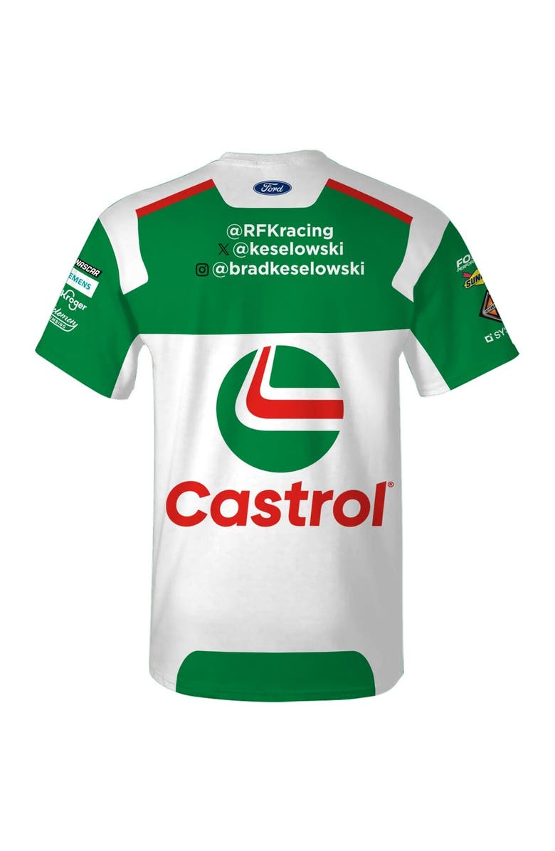 CHECKERED FLAG Men's Checkered Flag Sports  Green Brad Keselowski Castrol Uniform T-Shirt, Alternate, color, 