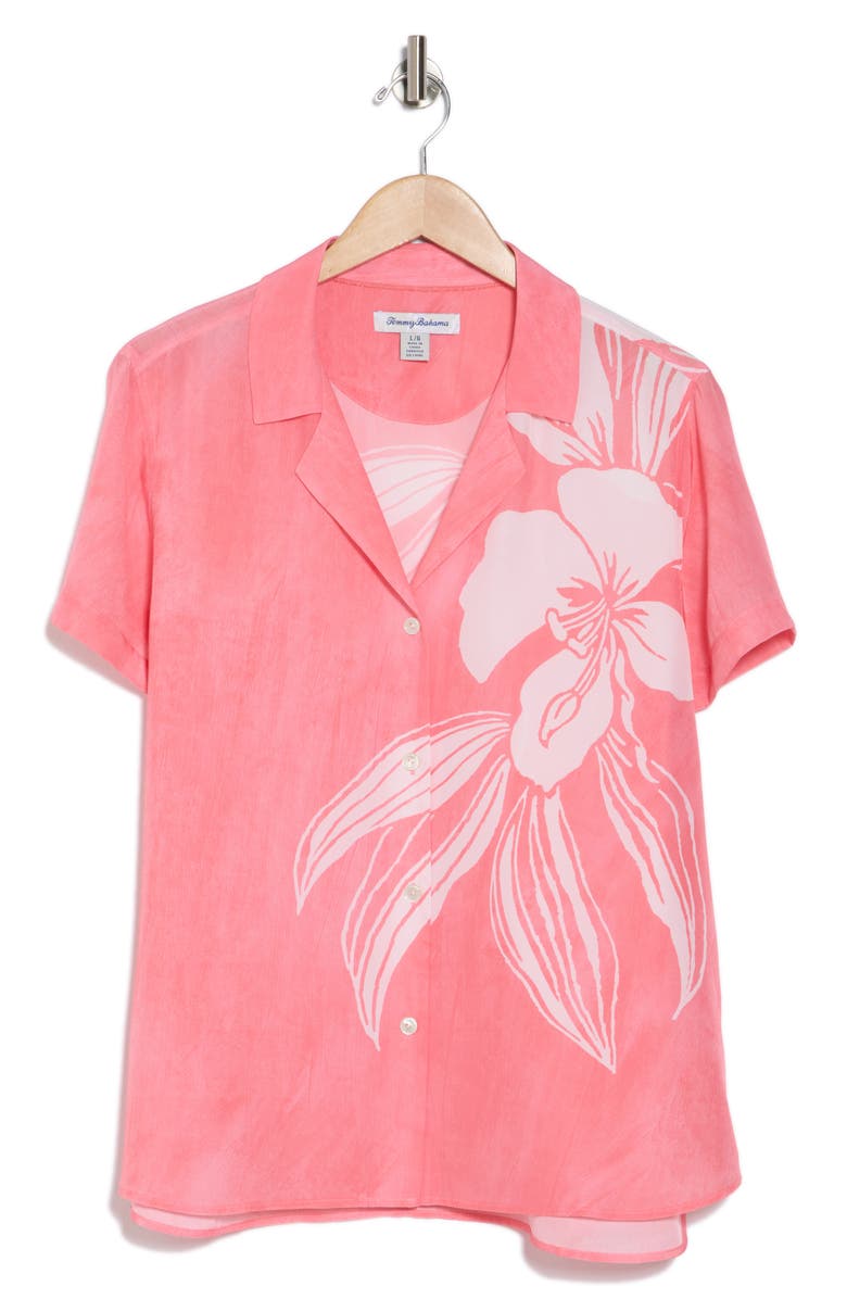 Tommy Bahama Hidden Grove Talulla Silk Camp Shirt, Alternate, color,