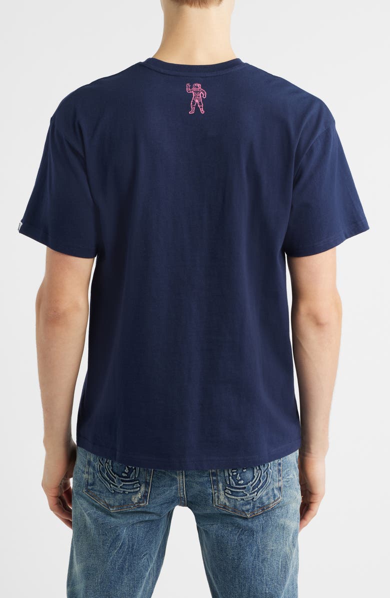 Billionaire Boys Club Curve Logo Graphic Cotton T-Shirt, Alternate, color, Navy Blazer