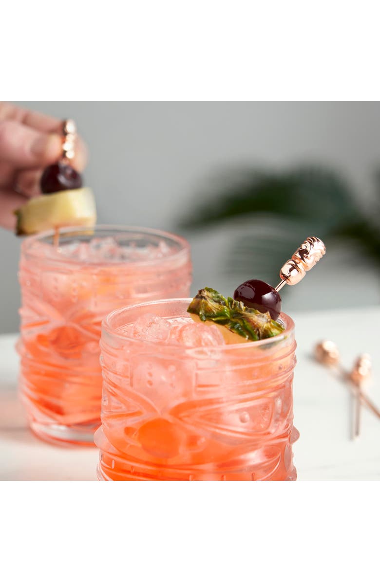 Viski Pacific Tiki Cocktail Picks Set of 4, Alternate, color, 