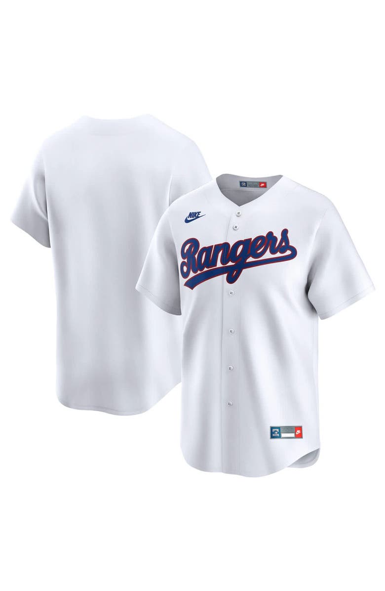 Nike Men's Nike White Texas Rangers Throwback Cooperstown Collection Limited Jersey, Alternate, color, White