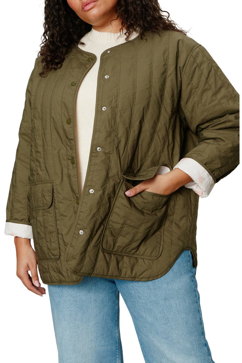 Reversible Quilted Jacket, Alternate, color, KALAMATA GREEN