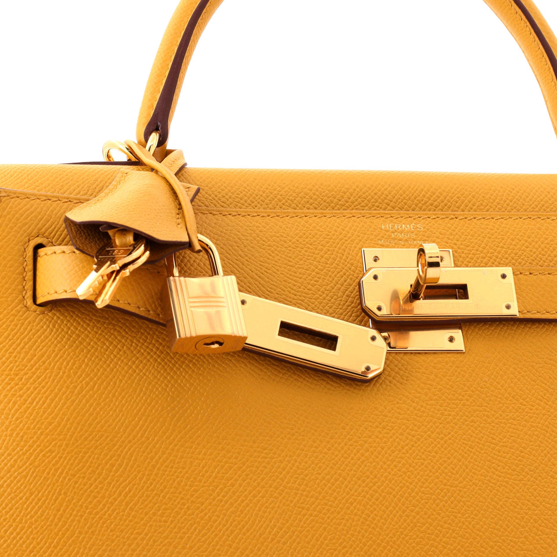 Kelly Handbag Yellow Epsom with Gold Hardware 28, Alternate, color, Yellow