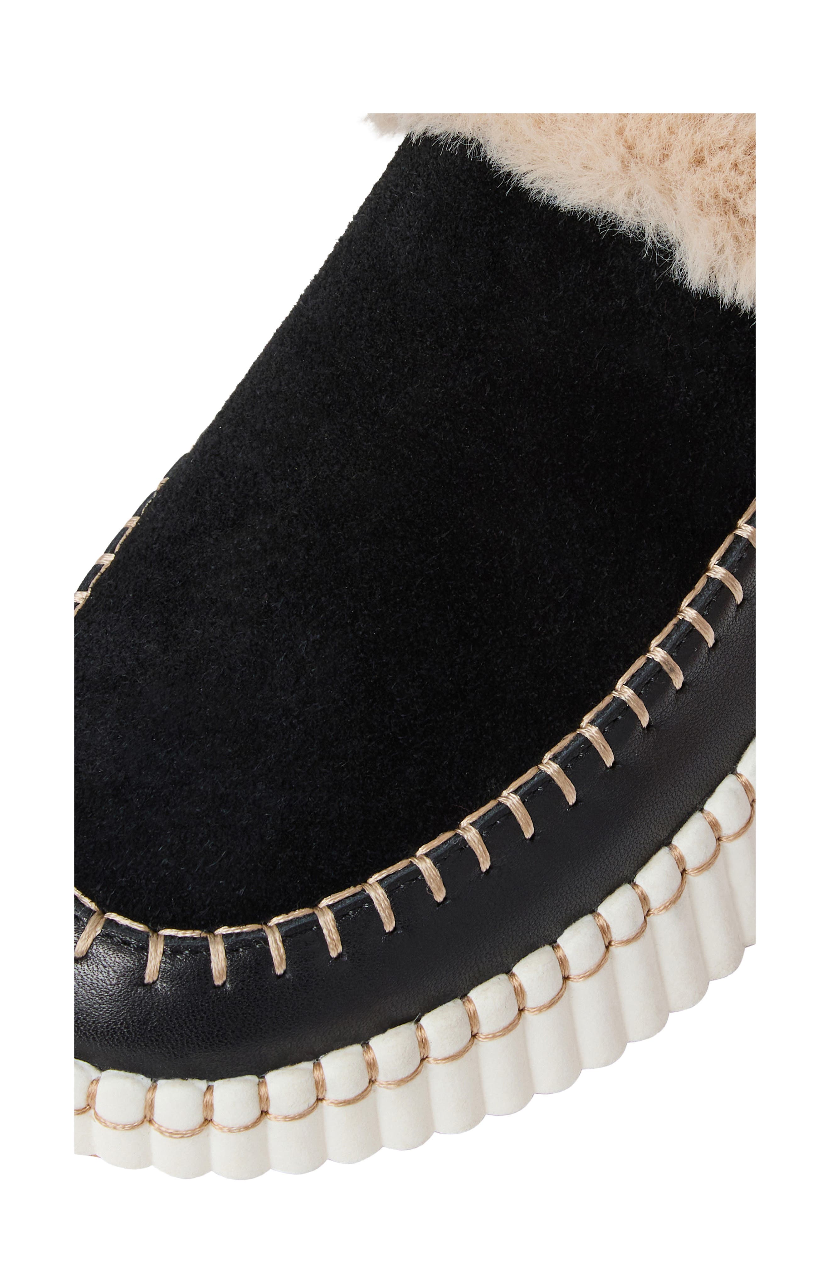 Jack Rogers Josie Faux Fur Sneaker, Alternate, color, Black