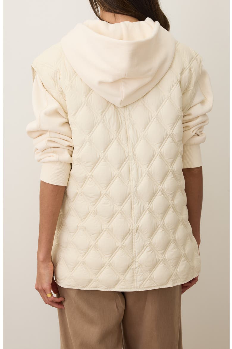 Marina Quilted Vest, Alternate, color, ANTIQUE WHITE