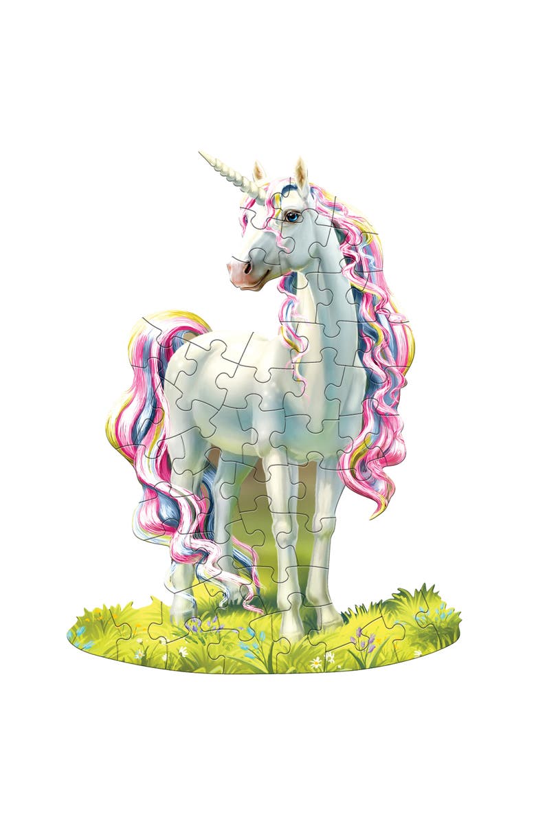 Madd Capp I Am Lil Unicorn 48 Piece Magical Creatureshaped Puzzle, 17X22 Inch, Alternate, color, Multicolored