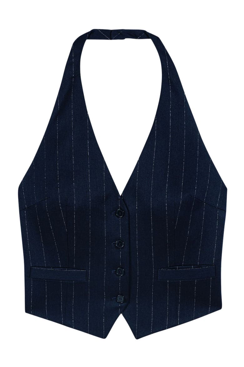 Tailored backless top, Alternate, color, Navy