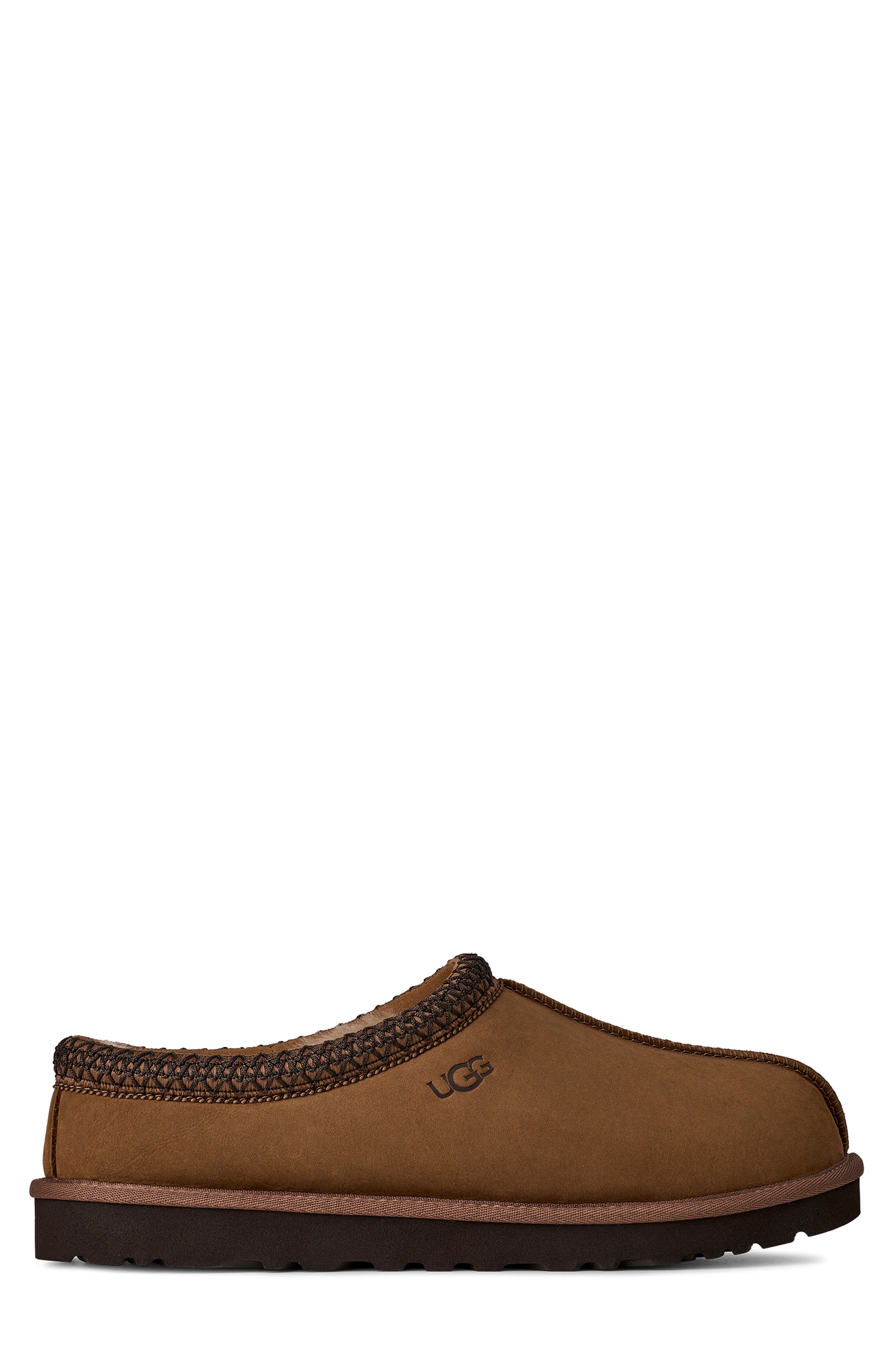 UGG<sup>®</sup> Tasman II Genuine Fur Lined Waterproof Slippers, Alternate, color, Dark Chestnut