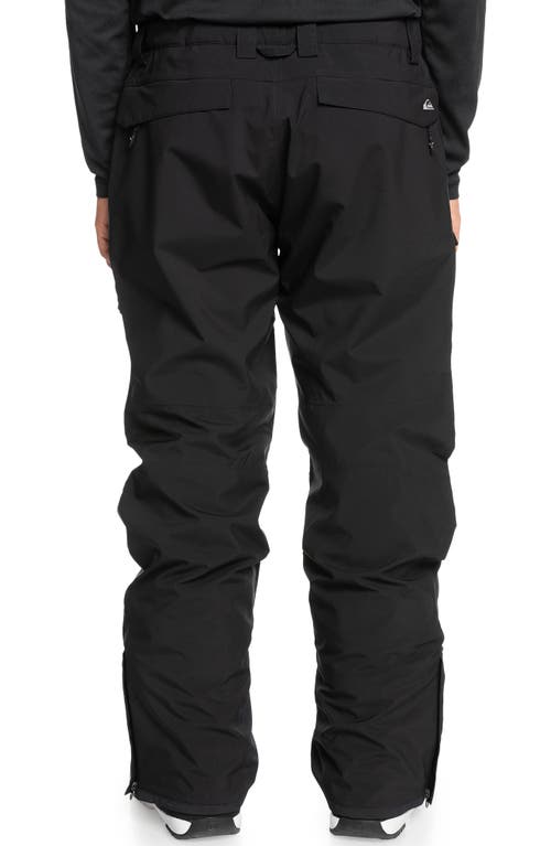 Quiksilver Utility Waterproof Snow Ski Pants In Black