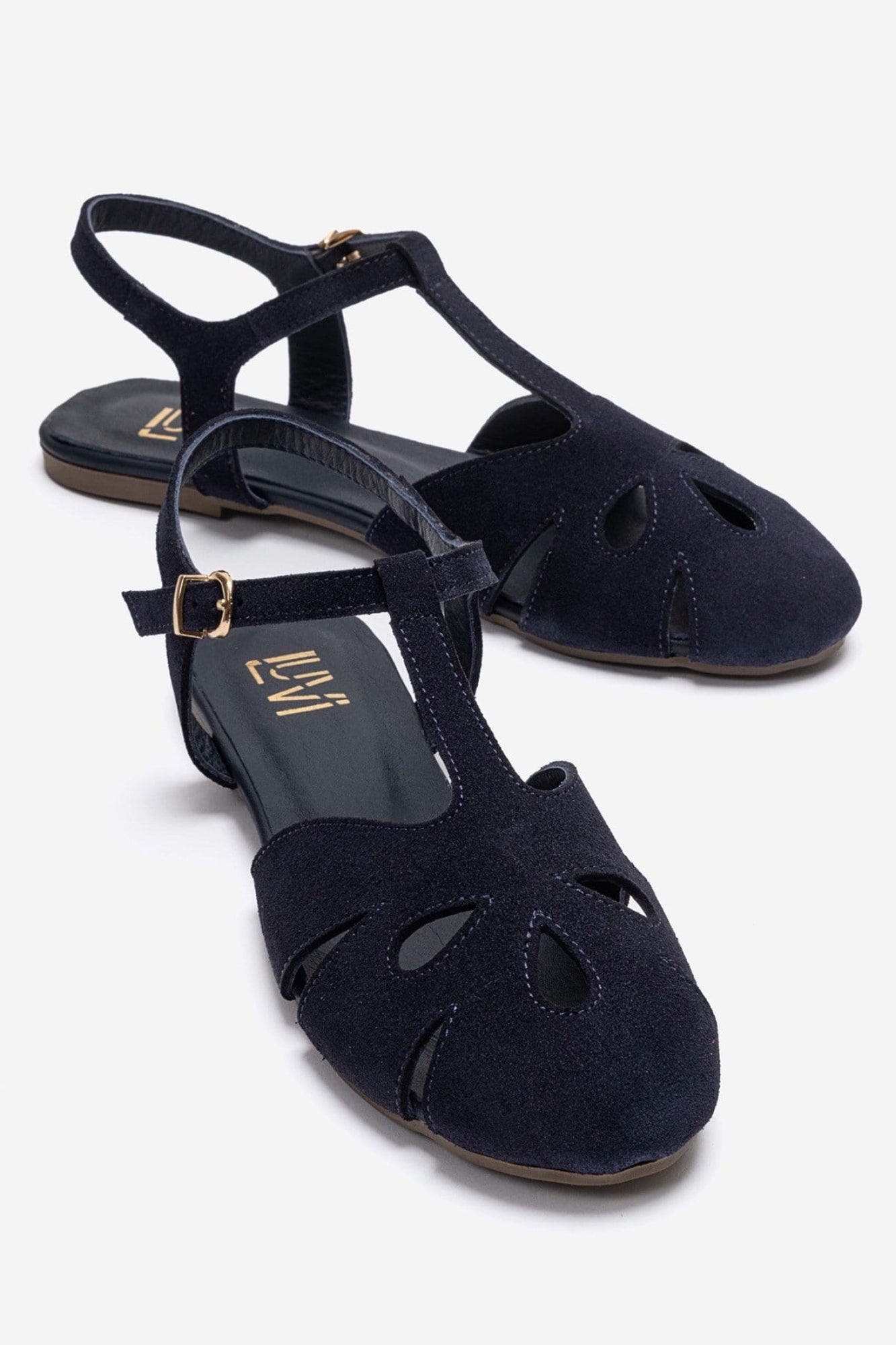 Navy Suede