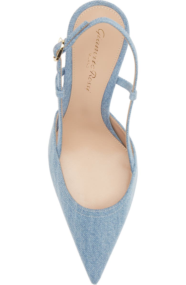 Gianvito Rossi Ascent Denim Slingback Pump, Alternate, color,