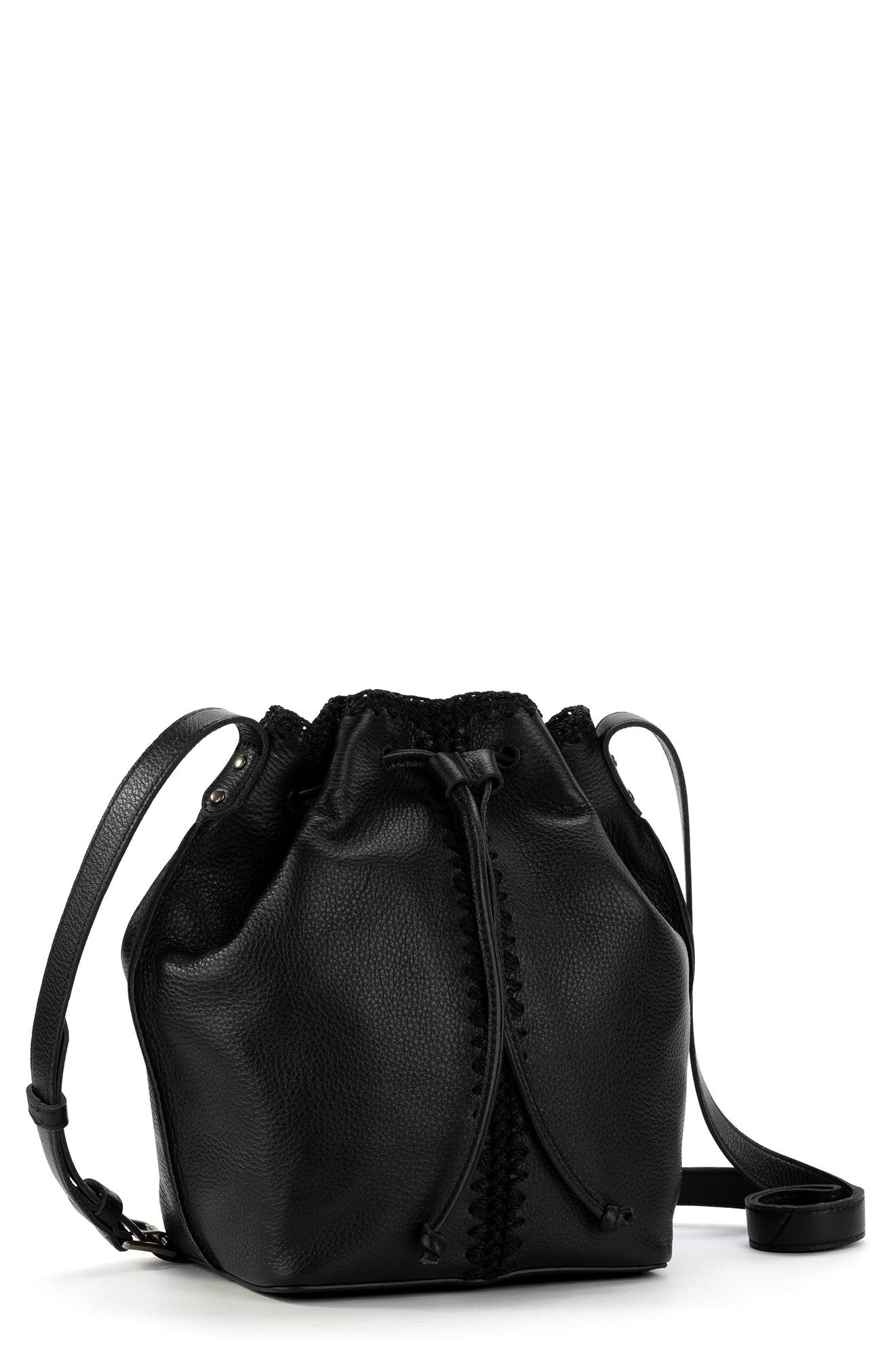 The Sak Ivy Drawstring Leather Bucket Bag, Alternate, color, 