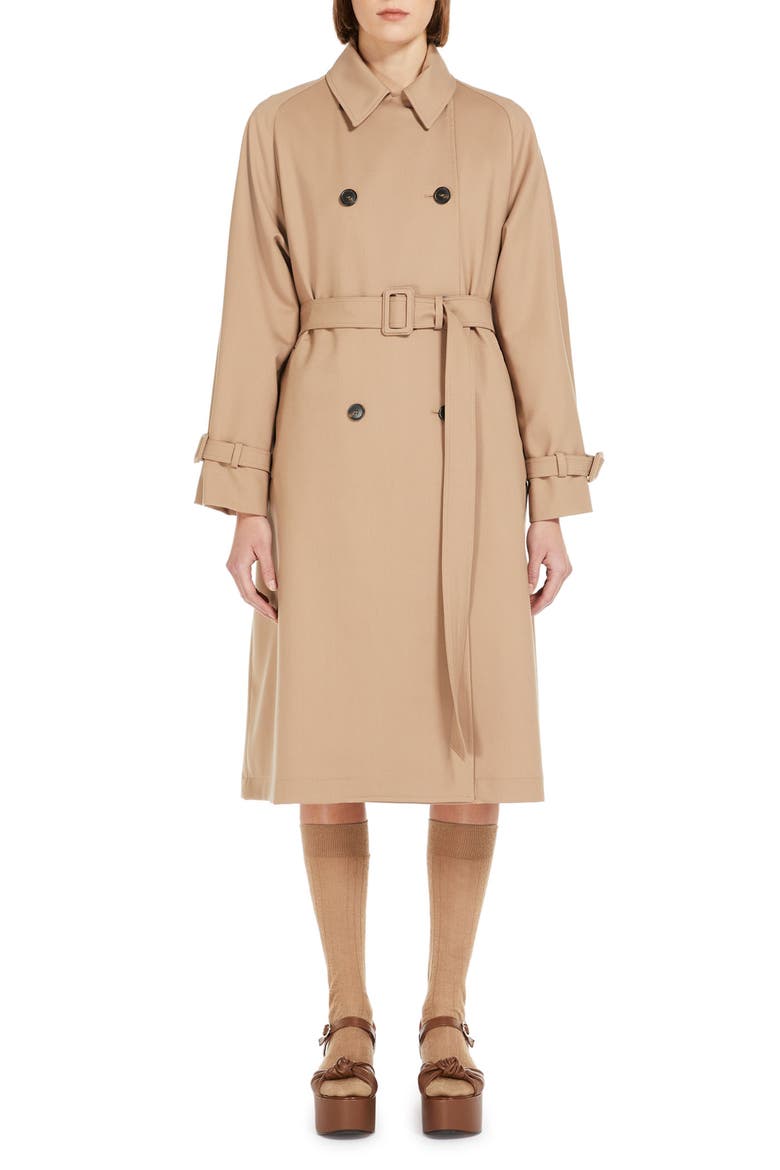 Water Resistant Trench Coat, Main, color, CAMEL