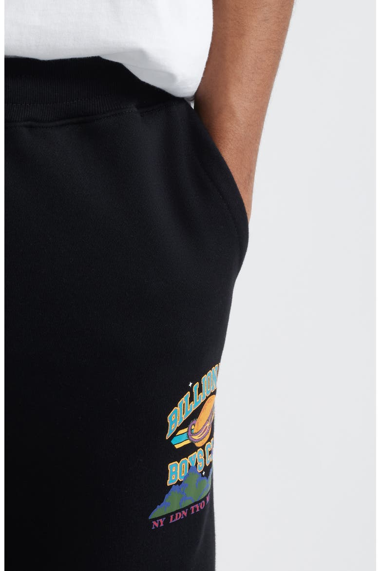 Planet Graphic Sweatpants, Alternate, color, BLACK