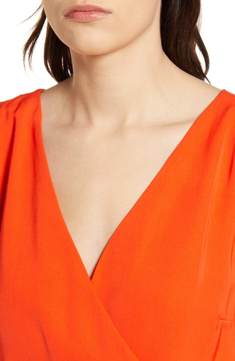 cupcakes and cashmere Gideon Satin Romper, Alternate, color, 