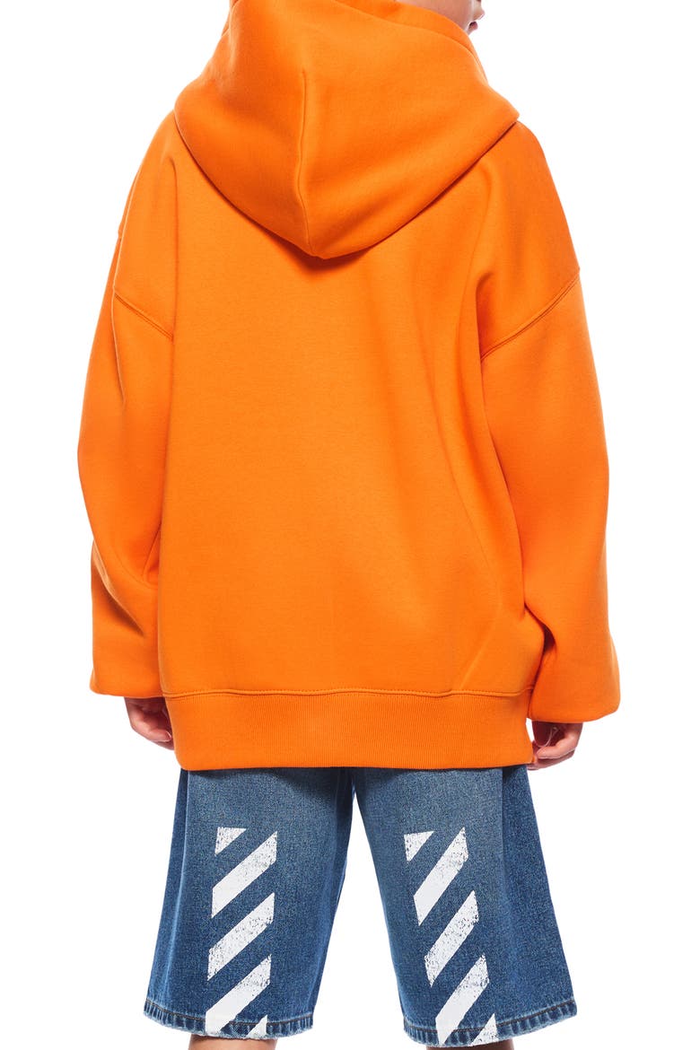 Kids' Diag Graphic Full Zip Hoodie, Alternate, color, ORANGE TIGER