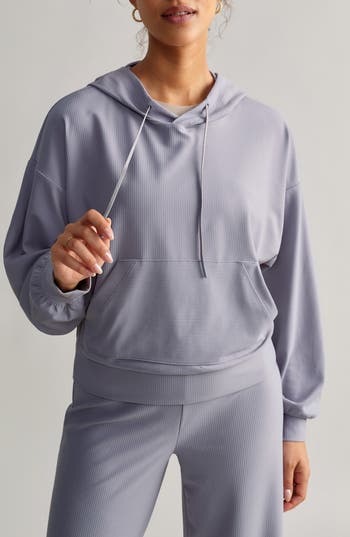 Rhone Ripple Hoodie In Gray
