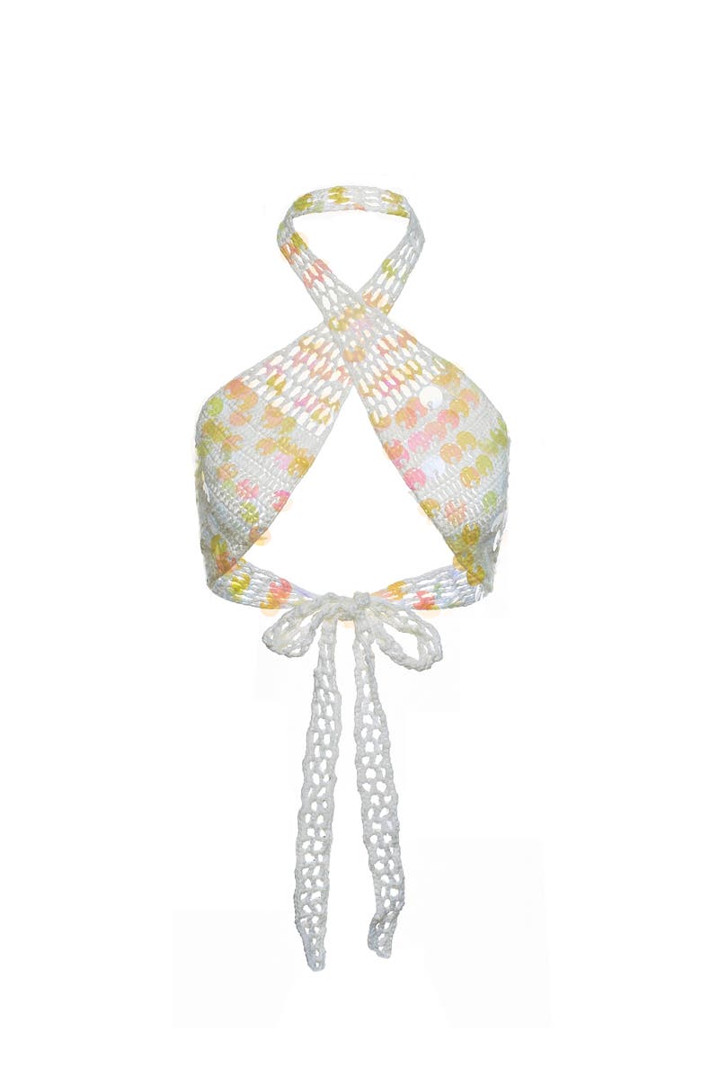 SPARKL SIREN  CROSS TOP, Main, color, White