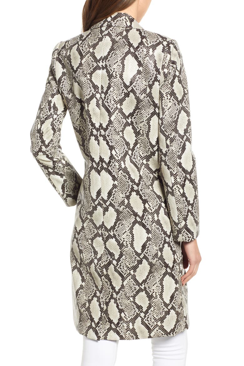 Snakeskin Faux Leather Jacket, Alternate, color, SNAKE