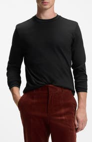 BOSS Tenison Long Sleeve Cotton Top
