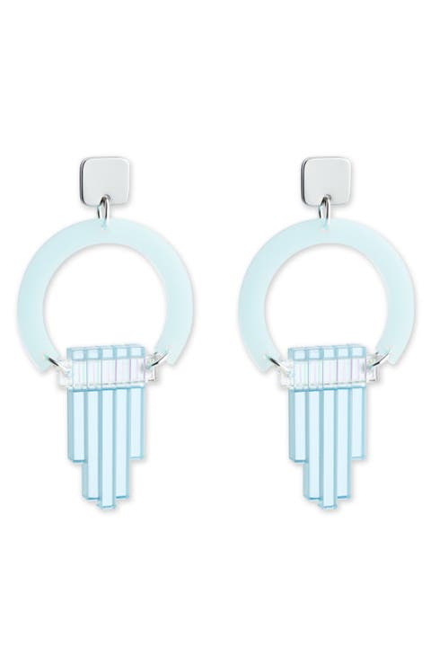 Art Deco Chandeliers - Island Blue & Arctic Blue