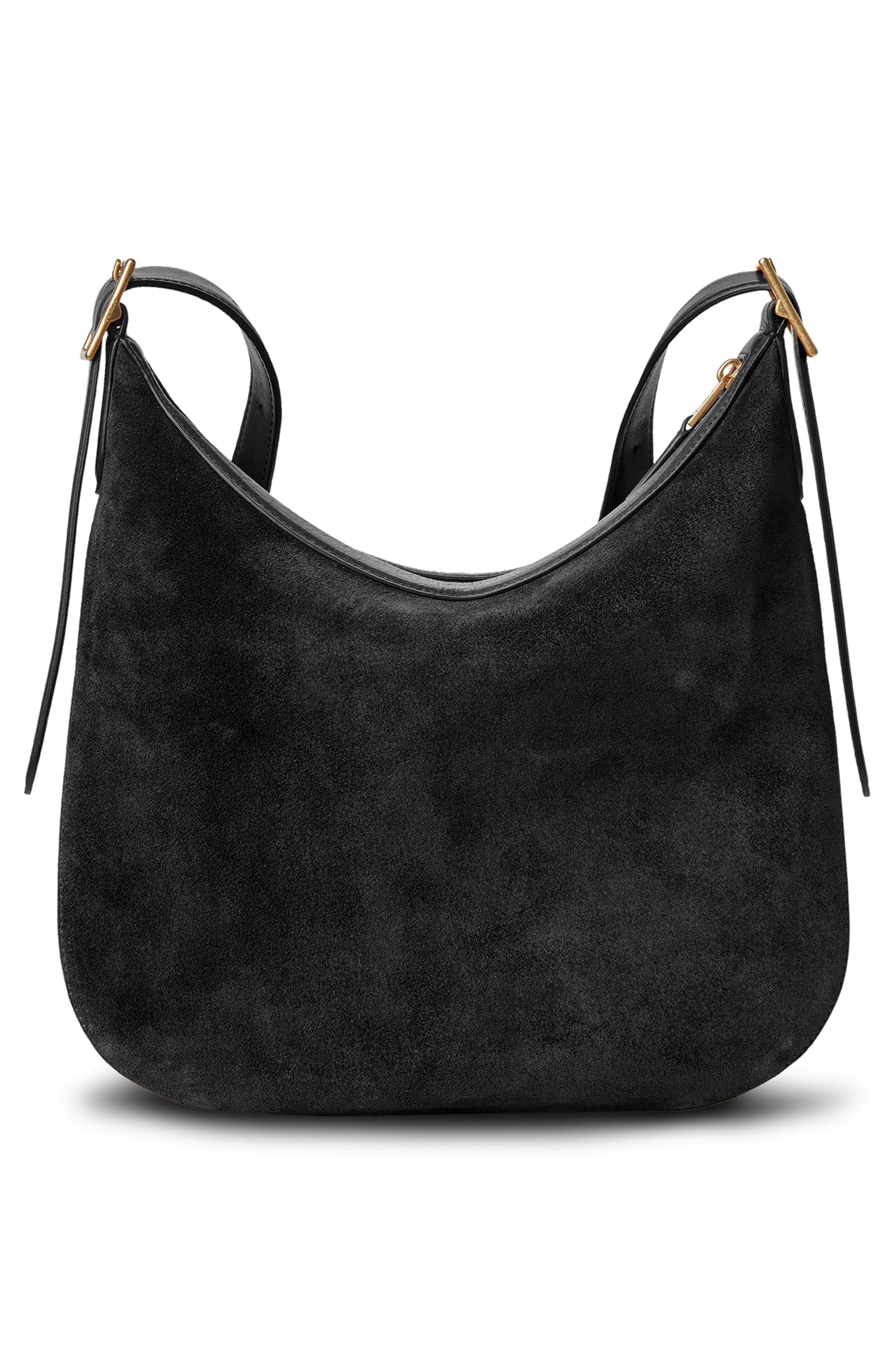 Medium Bixby Leather Crossbody Bag, Alternate, color, BLACK