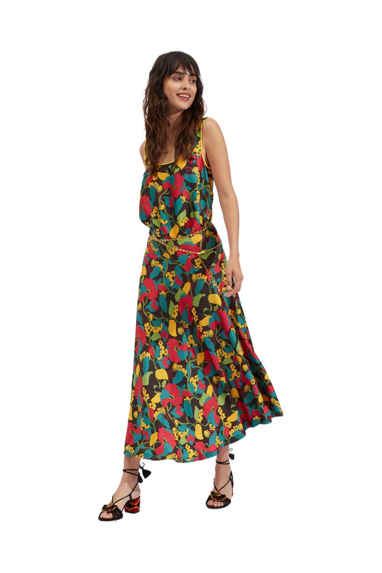 Milano Skirt Vines Brown, Main, color, Vines Brown