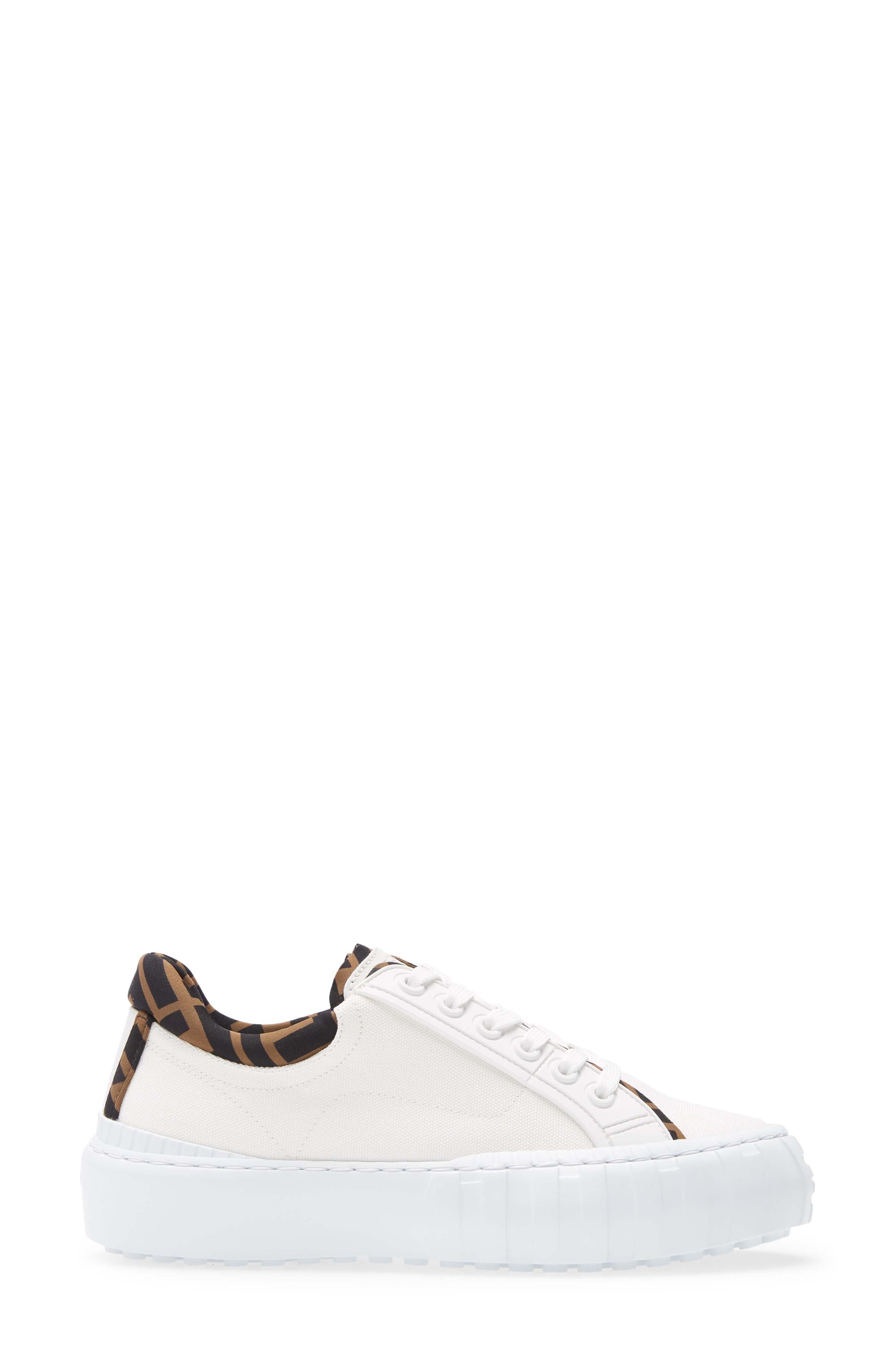Fendi FF Logo Platform Sneaker, Alternate, color, 