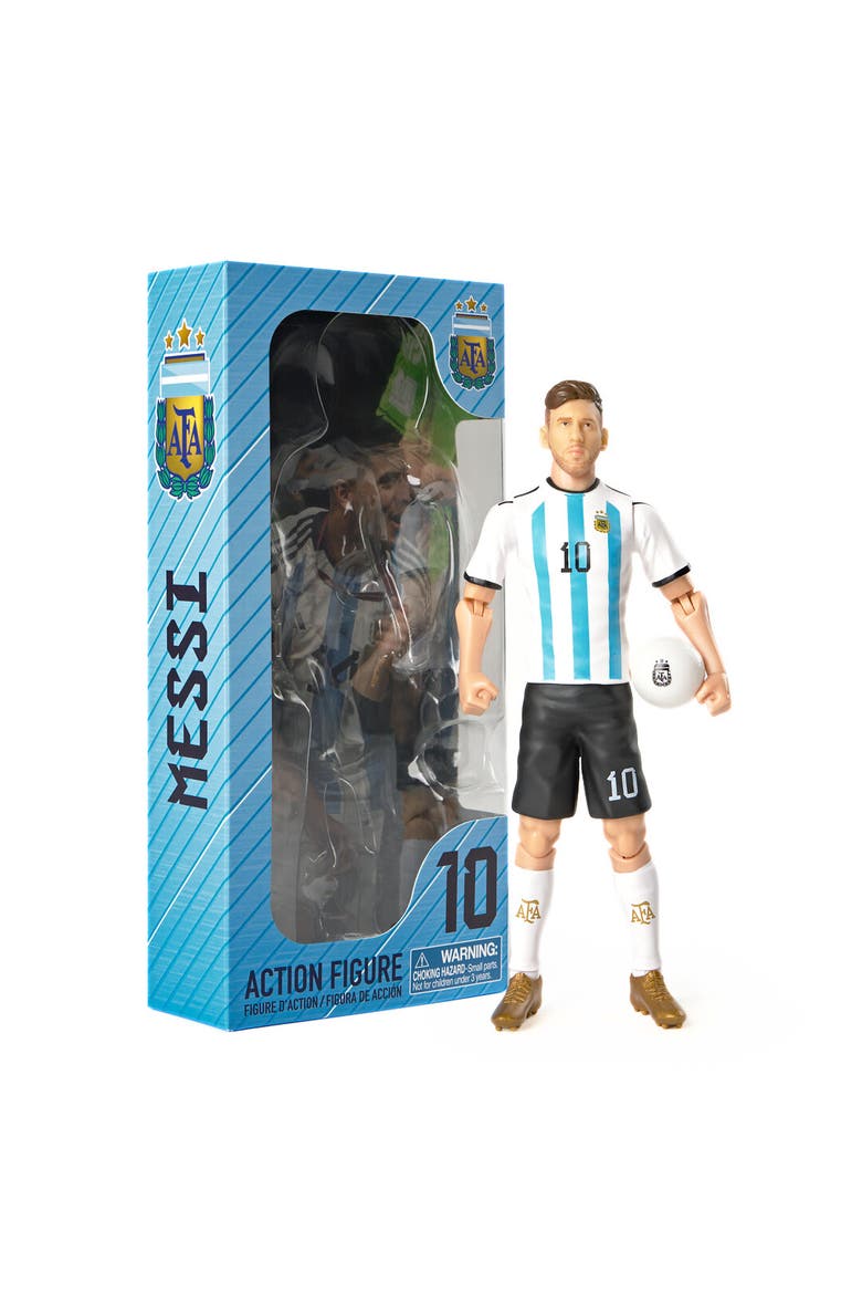 SOCKERS Argentina AFA Lionel Messi 8" Collectible Soccer Action Figure, Main, color, Blue