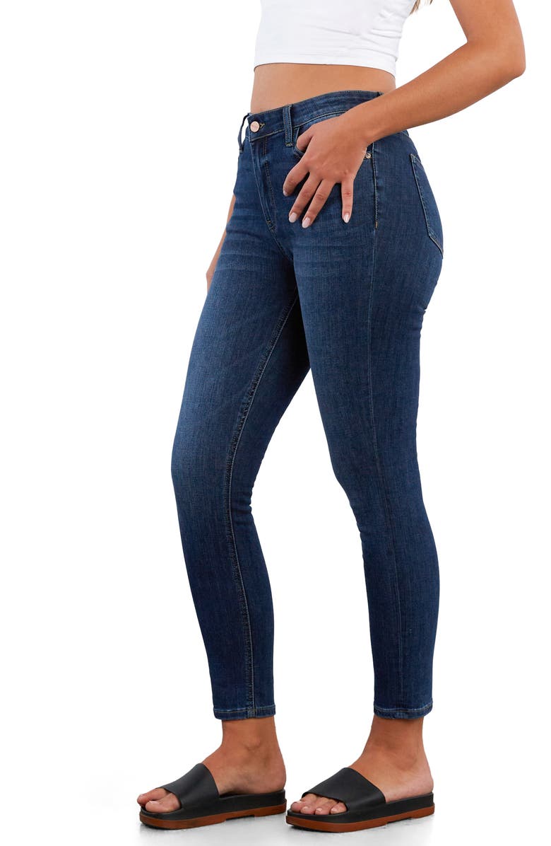 HINT OF BLU Brilliant Ankle Skinny Jeans, Alternate, color, Hampton