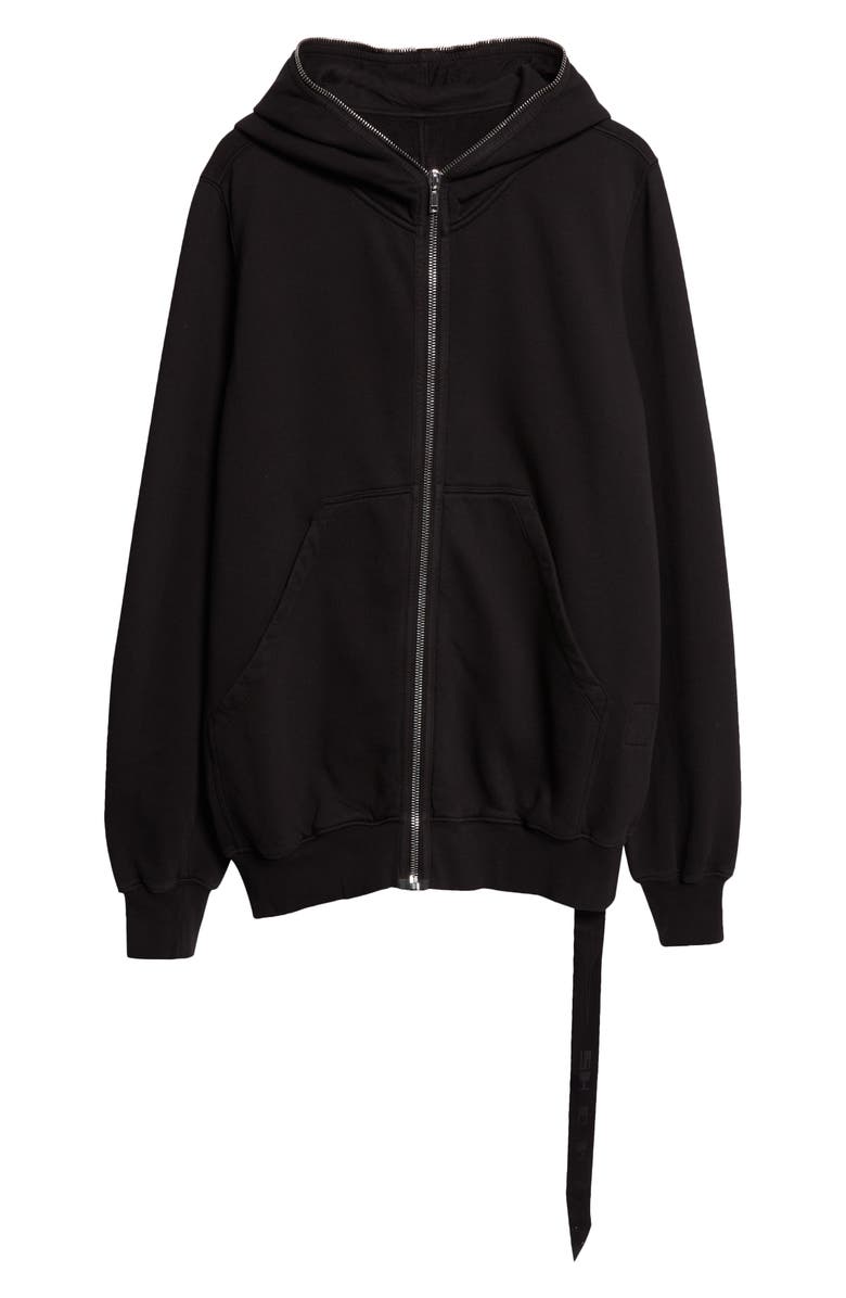 Rick Owens DRKSHDW Jumbo Gimp Hoodie, Main, color, Black