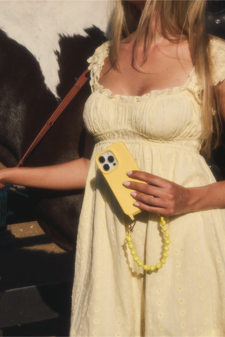 Ophelia Phone Wristlet Set, Alternate, color, Butter Yellow