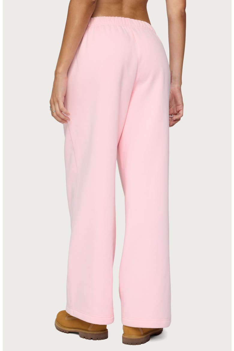 Lucky 8 Wide Leg Sweatpants, Alternate, color, LIGHT-PINK