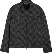 John Varvatos Hallet Jacquard Trucker Jacket