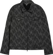 John Varvatos Hallet Jacquard Trucker Jacket