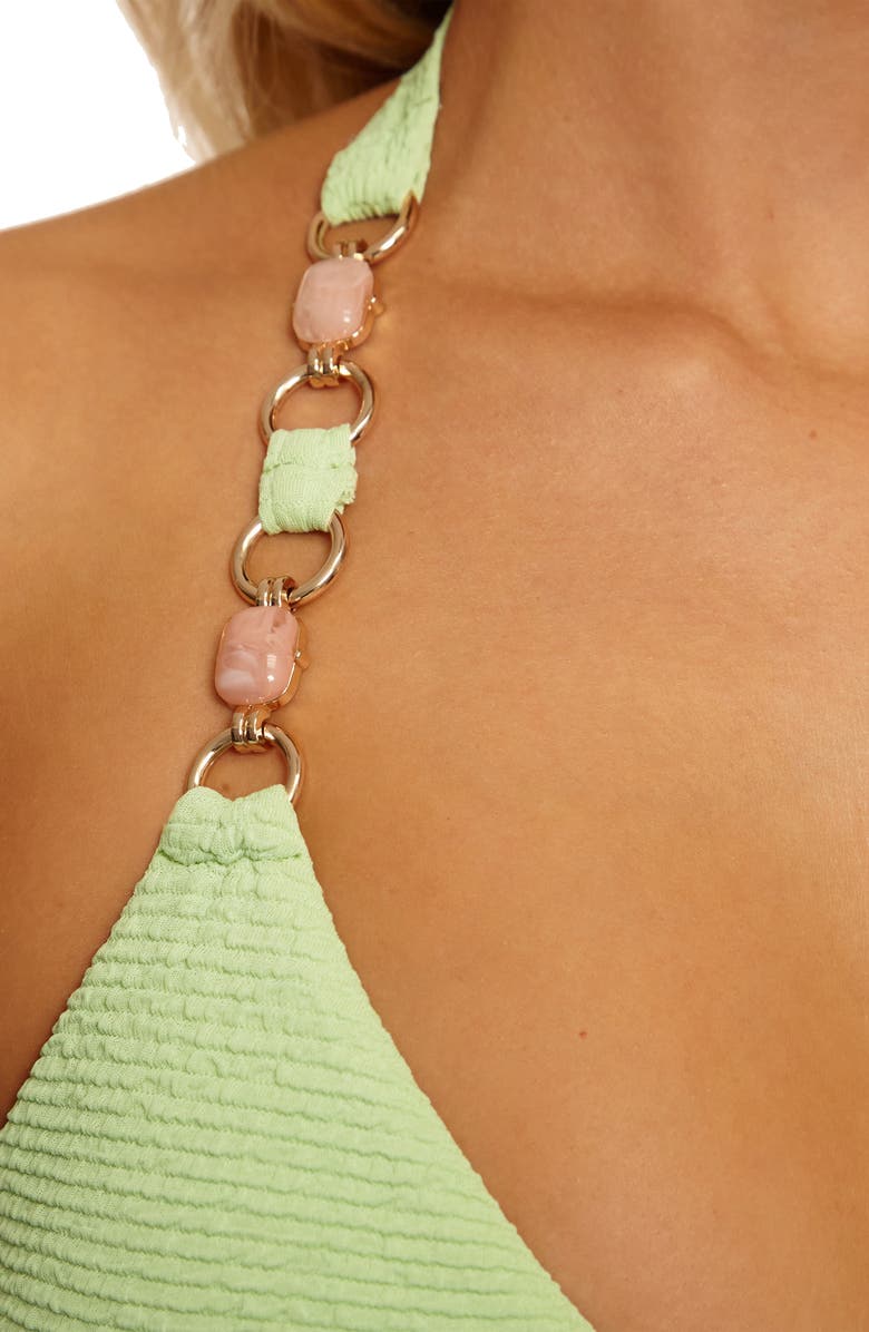 Isabella Rose Isola Bella One-Piece Swimsuit, Alternate, color, Basil