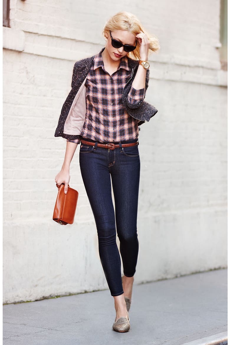 'Nico' Mid Rise Super Skinny Jeans, Alternate, color, CHELSEA