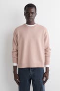 COS Knitted Cotton Crew-Neck Sweater