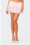 Lex Ruffle Lace & Satin Miniskirt
