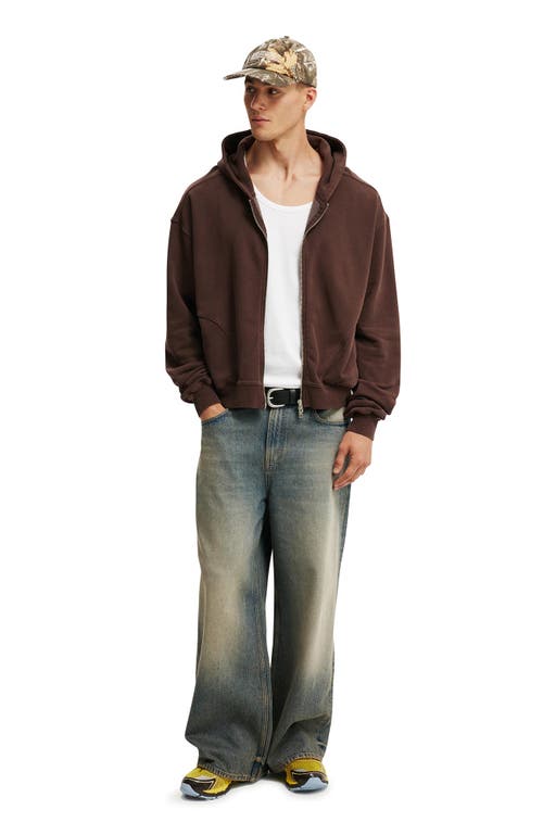 COTTON ON CROPPED ZIP UP HOODIE