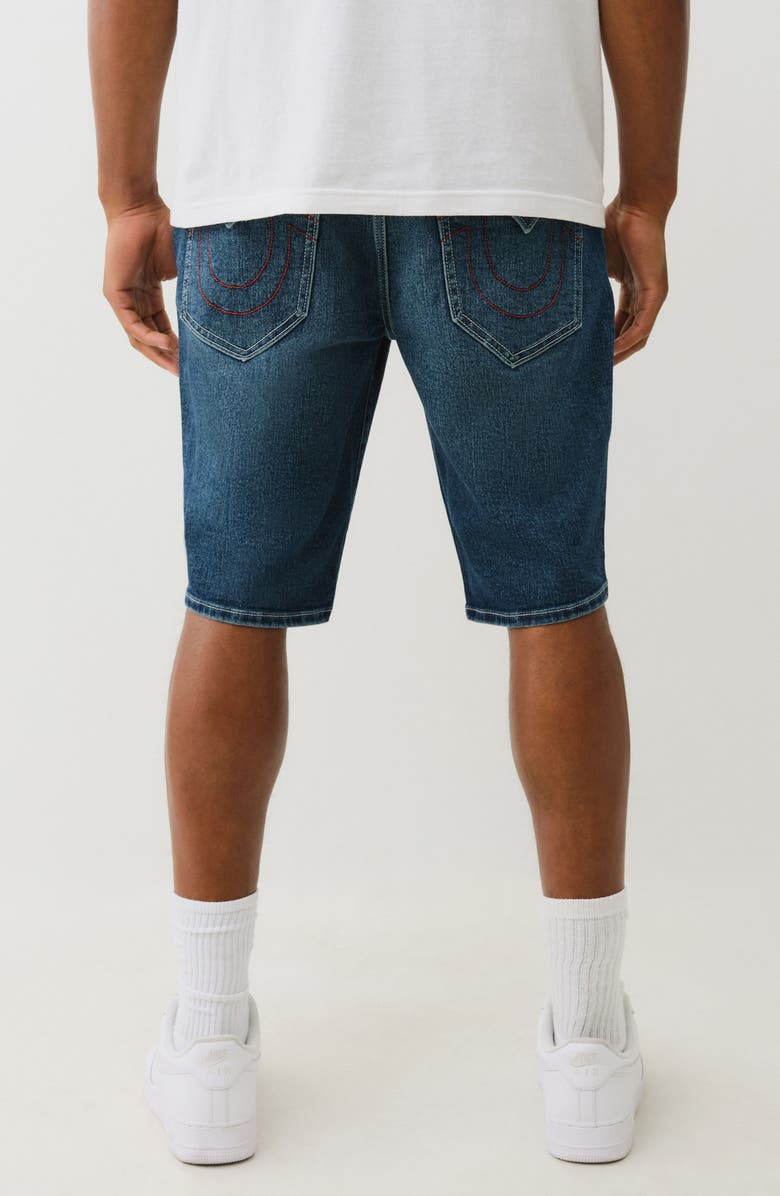 True Religion Ricky Flap Pocket Straight Leg Denim Shorts, Alternate, color, 