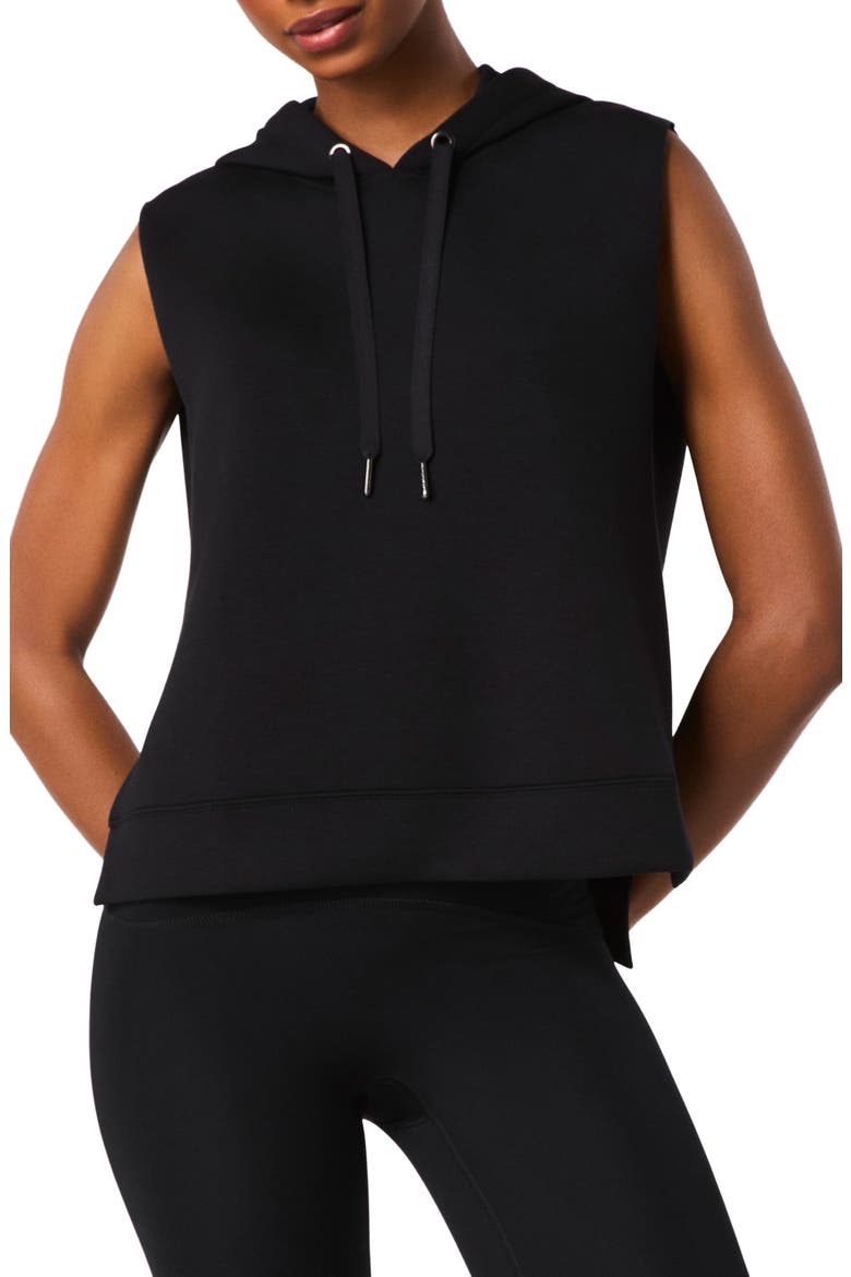 AirEssentials Sleeveless Hoodie, Main, color, VERY BLACK