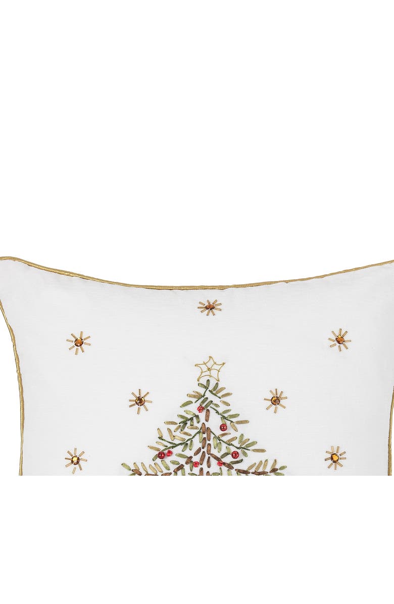 C&F Home Christmas Tree Accent Throw Pillow, 18" x 18", Alternate, color, Gold