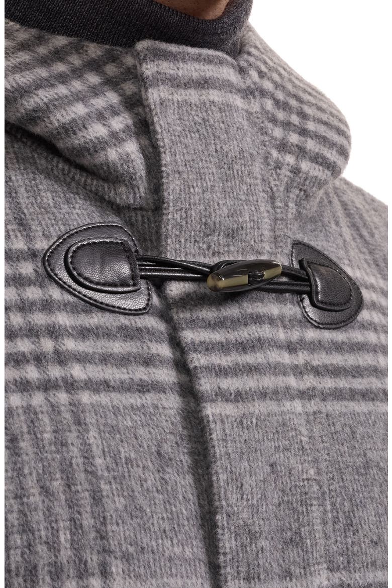 Wool Blend Hooded Toggle Coat, Alternate, color, ANTHRACITE