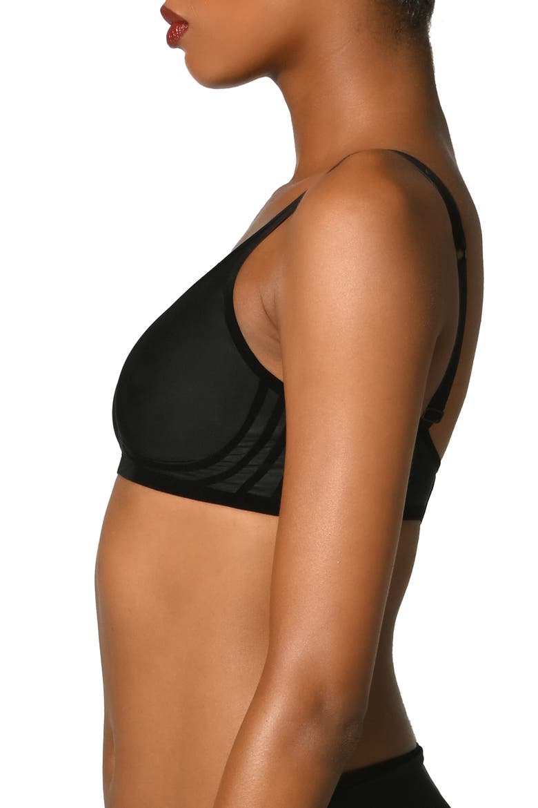 3W Wireless Bra, Alternate, color, BLACK