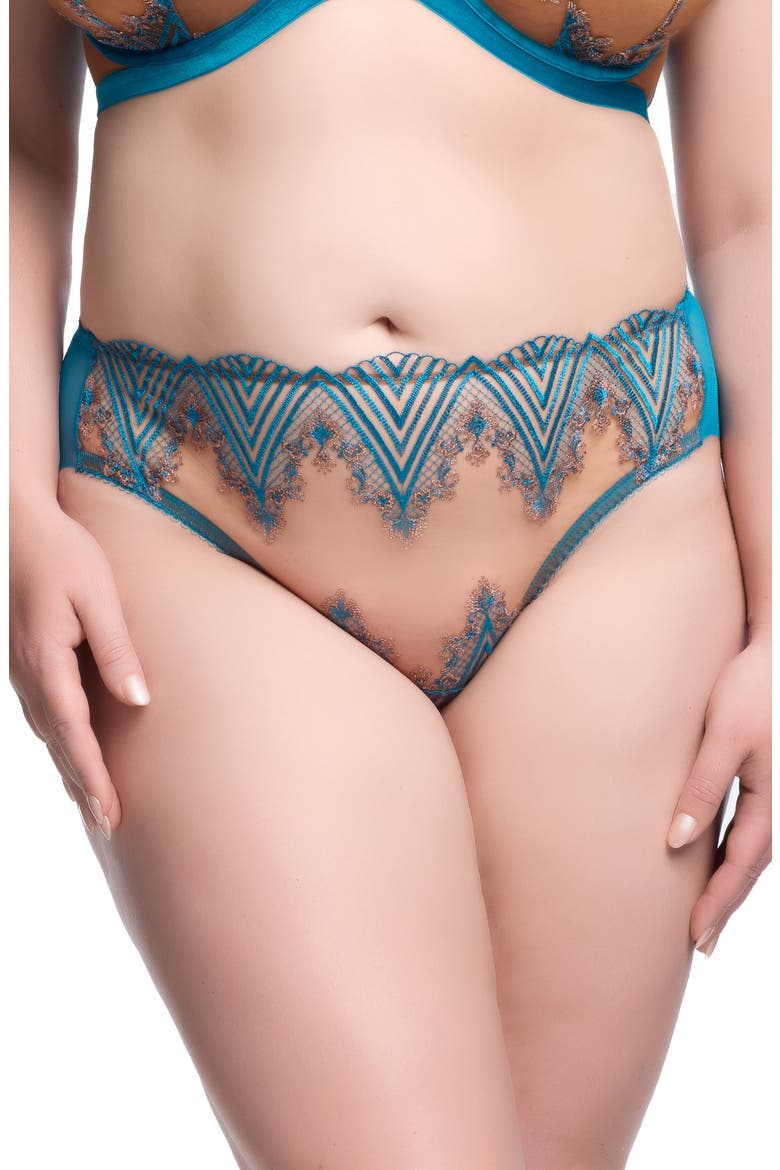 Fortuna High Cut Briefs, Main, color, MOSAIC