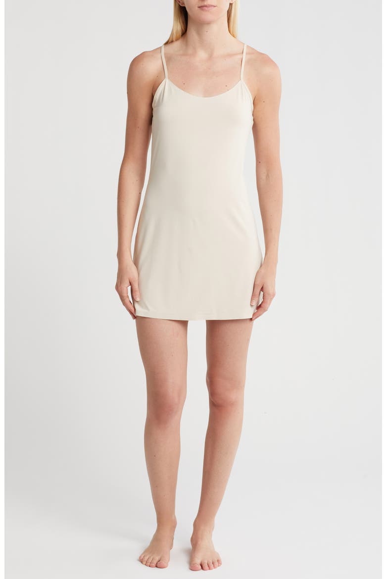 Bonded Seam Full Slip, Main, color, BEIGE SMOKE