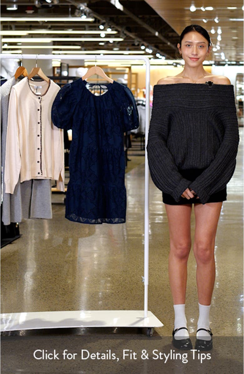 Bessie Tiered Lace Minidress, sales video thumbnail