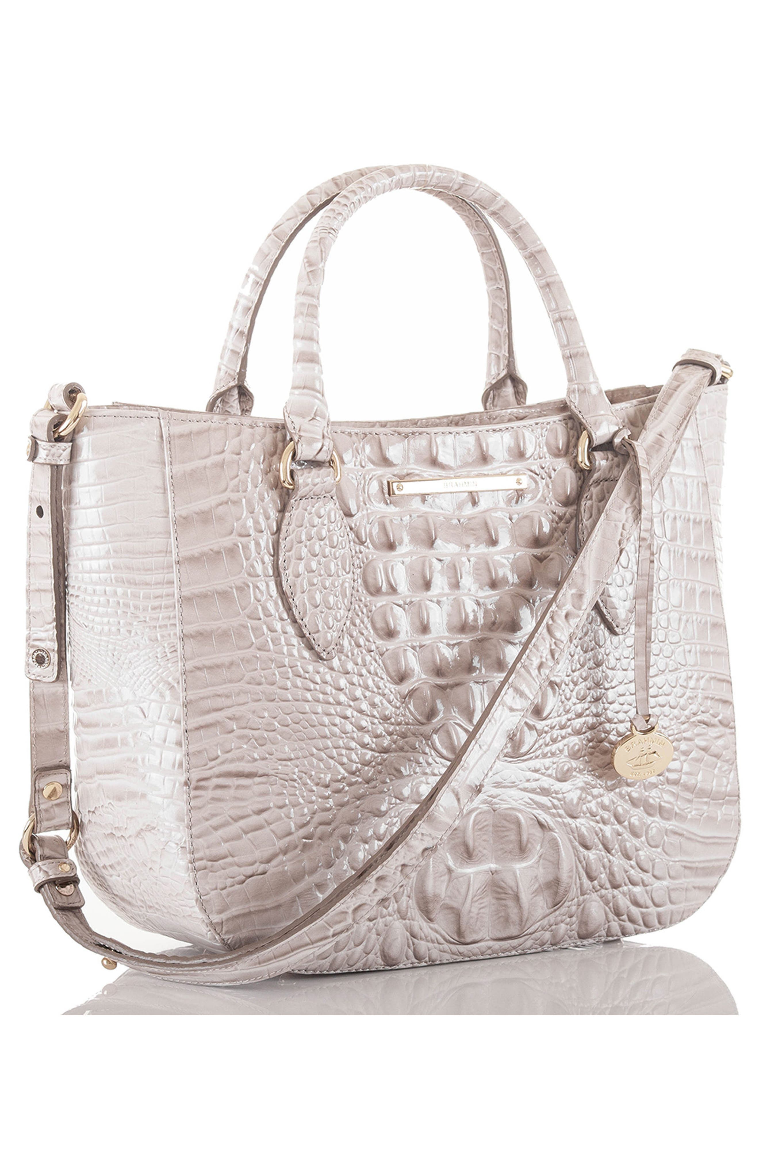Brahmin Melbourne - Small Lena Leather Satchel, Alternate, color, 