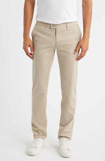 Fabio IDX Flat Front Modern Fit Cotton Blend Chinos